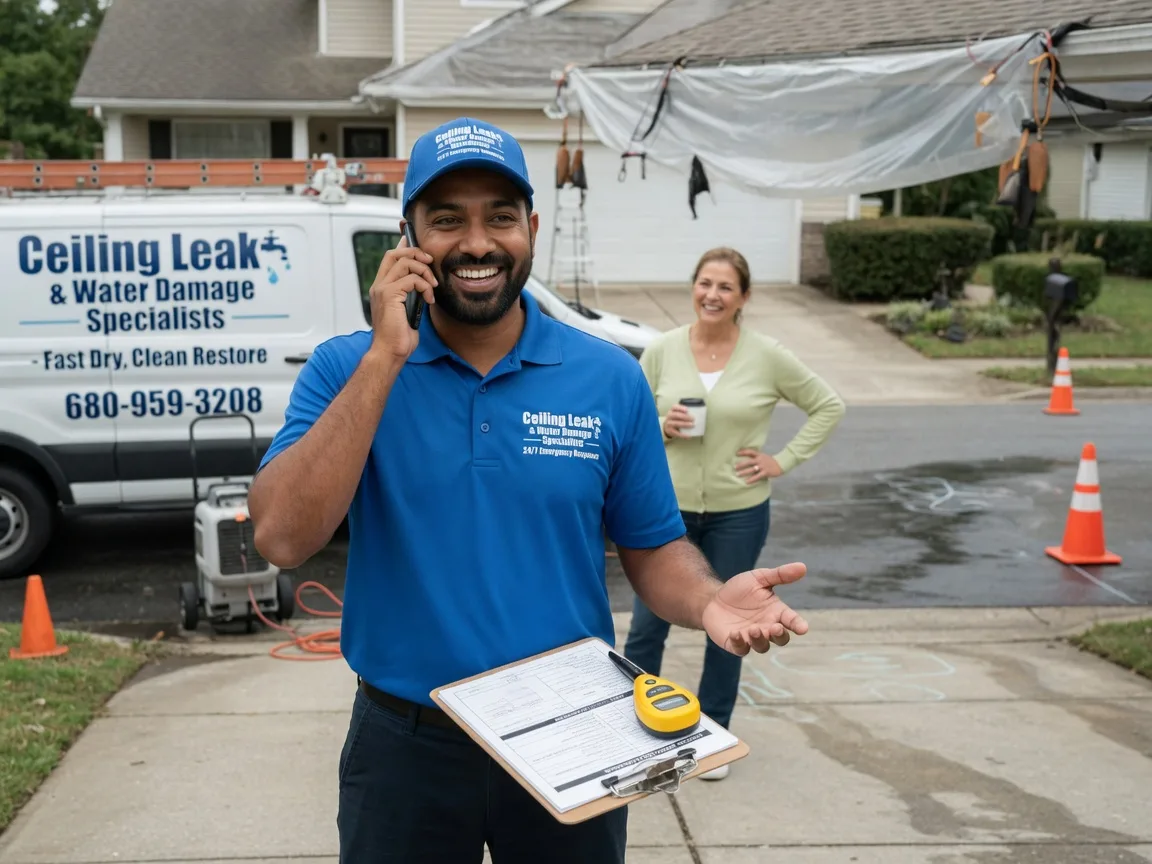 Ceiling Leak Cleanup Omaha, NE FAQs